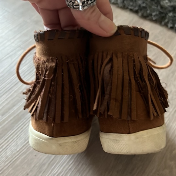 Moccasin LEATHER shoes👀🫶🏼sz.13 RAMPAGE GIRLS - Picture 5 of 12